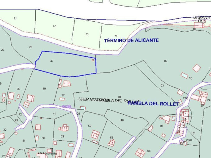 Gran oportunidad! Terreno Urbano de 3940 m² en Alicante – Zona Cañada del Fenollar